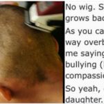 Dad shaves daughter’s head as punishment for bullying cancer-stricken classmate, has “no regrets”