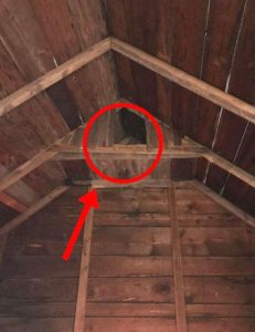 Strange small “room” in my ancient barn’s top