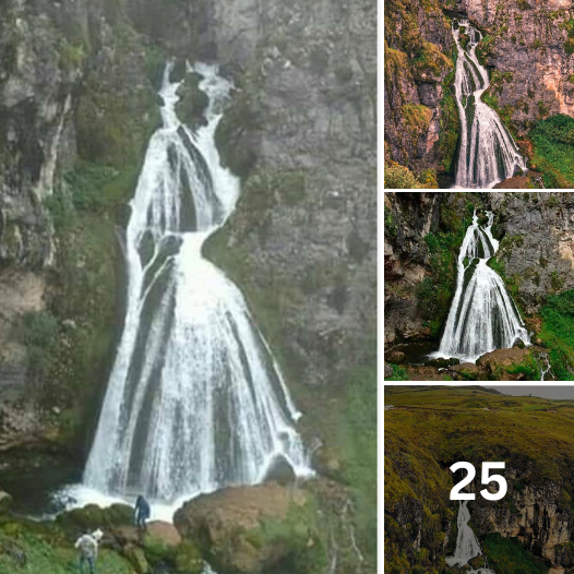 Recently Discovered Waterfall in Peru Looks Like a Bride Dressed in a Wedding Gown and Veil