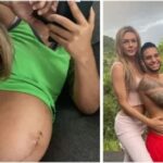 Colombian Model Shares pictures of her Eight months Pregnant Husband…