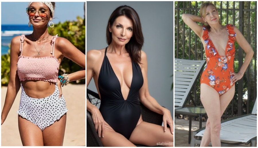 TIMELESS CONFIDENCE: THE BEAUTY OF A MATURE WOMAN IN A SWIMSUIT