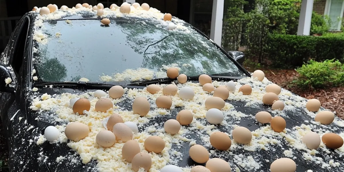 My Neighbor Threw Eggs at My Car Because It Was ‘Blocking the View’ of His Halloween Decorations